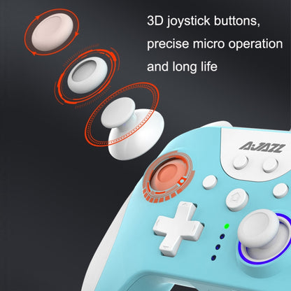 Ajazz AG110 Wired Vibration Sensing Gamepad For Xbox, Cable Length: 2m(White Blue) - Gamepad by Ajazz | Online Shopping South Africa | PMC Jewellery