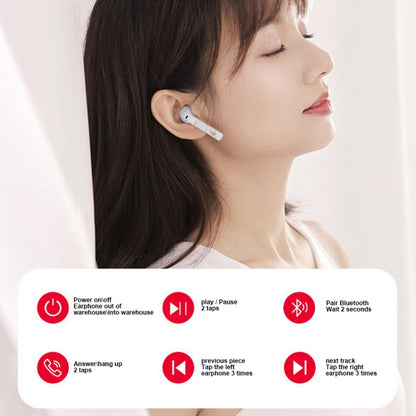 Edifier Z2 Plus Waterproof Touch Wireless Bluetooth Earphnoe(Dolomite White) - Bluetooth Earphone by Edifier | Online Shopping South Africa | PMC Jewellery