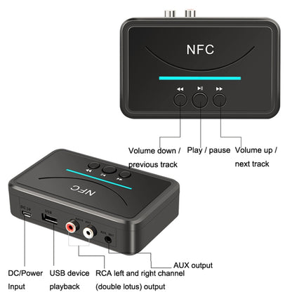 BT-200 NFC Bluetooth Wireless Audio Receiver U Disk Player - Audio Receiver Transmitter by PMC Jewellery | Online Shopping South Africa | PMC Jewellery