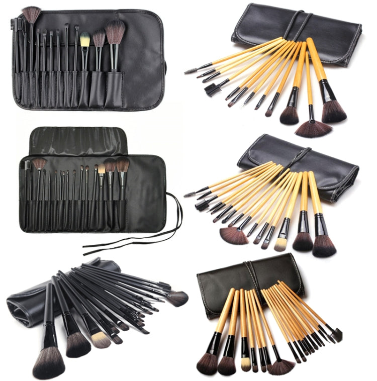 15 PCS / Set Black Makeup Brush Set Loose Powder Brush Makeup Tool - Makeup Brushes by PMC Jewellery | Online Shopping South Africa | PMC Jewellery