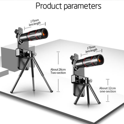 Mobile Phone Universal Lens Telescope 28X + Wide Angle 0.6X + Macro 20X + Fisheye 198 Degree Set - Combination Lens by PMC Jewellery | Online Shopping South Africa | PMC Jewellery