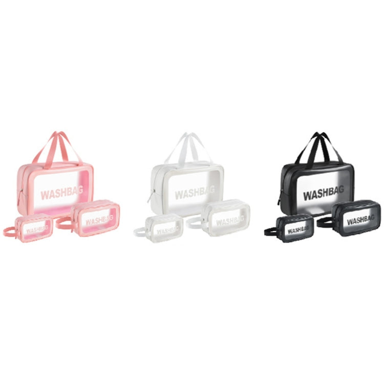 PVC Transparent Waterproof Portable Cosmetic Bag, Size: L (Black) - Storage Boxes by PMC Jewellery | Online Shopping South Africa | PMC Jewellery