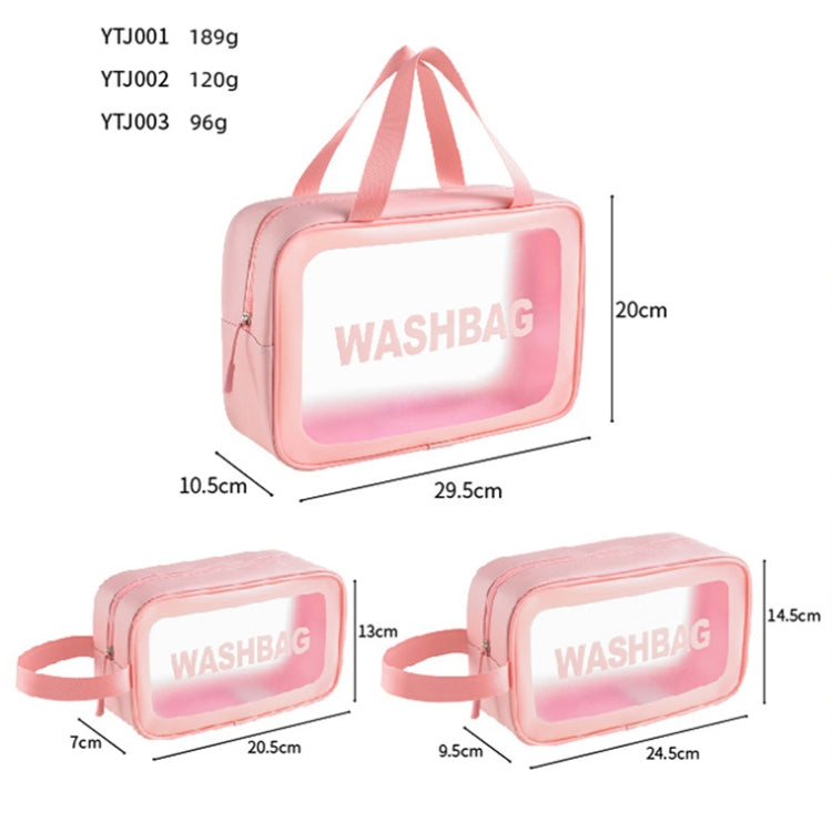 PVC Transparent Waterproof Portable Cosmetic Bag, Size: M (Pink) - Storage Boxes by PMC Jewellery | Online Shopping South Africa | PMC Jewellery