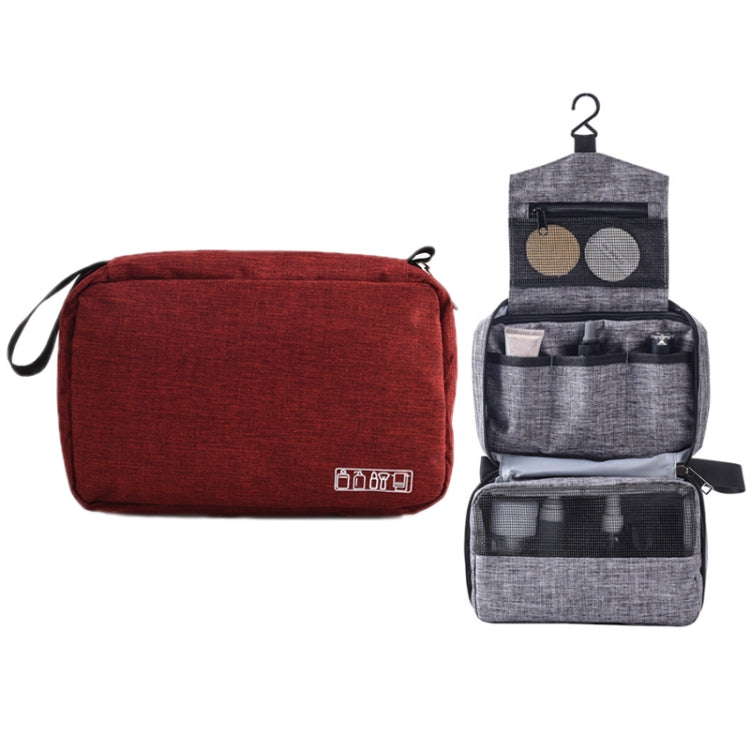 Portable Travel Waterproof Toiletries Storage Bag(Claret) - Storage Boxes by PMC Jewellery | Online Shopping South Africa | PMC Jewellery