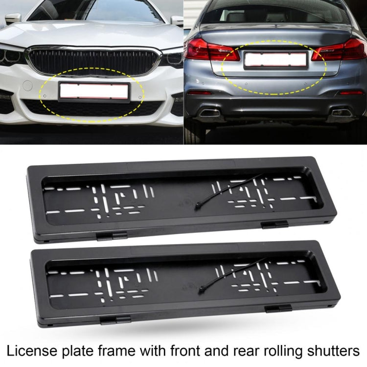 European Standard Electric License Plate Roller Shutter Protective Cover - License Plate Covers & Frames by PMC Jewellery | Online Shopping South Africa | PMC Jewellery