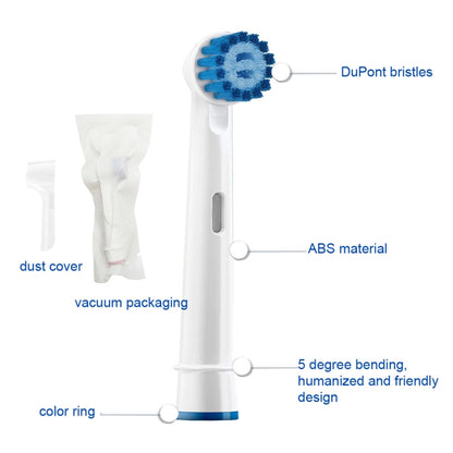 2 PCS For Oral-B Full Range of Electric Toothbrush Replacement Heads(Dental Flouse Cleaning) - Replacement Brush Heads by PMC Jewellery | Online Shopping South Africa | PMC Jewellery