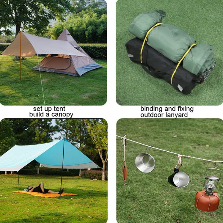 4 PCS / Set CLS Outdoor Camp Reflective Wind-Proof Camping Support Rod(Yellow) - Tents & Accessories by CLS | Online Shopping South Africa | PMC Jewellery