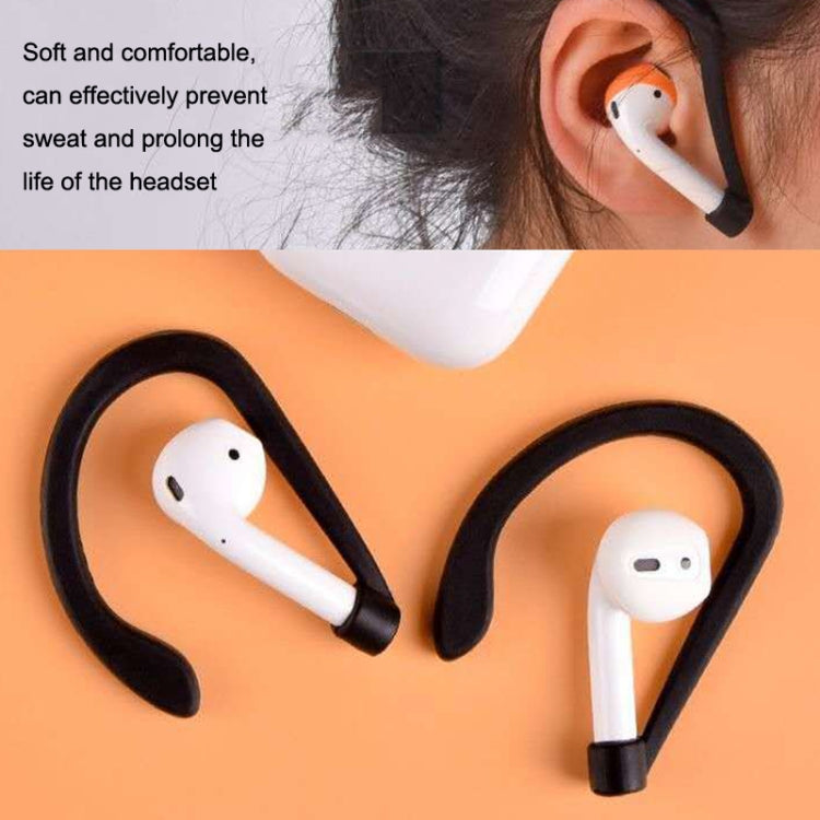 50PCS EG40 For Apple Airpods Pro Sports Wireless Bluetooth Earphone Silicone Non-slip Ear Hook(Black) - Anti-lost & Holder by PMC Jewellery | Online Shopping South Africa | PMC Jewellery