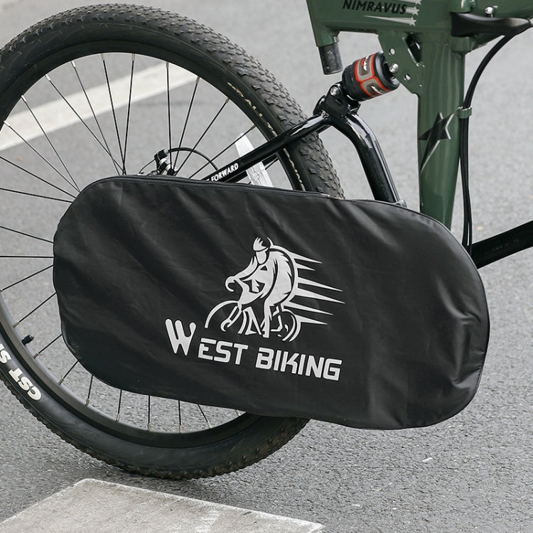 WEST BIKING YP0719301 Bicycle Dust Chain Cover Crankset Protective Cover(Black) - Bicycle Chains & Rounds by WEST BIKING | Online Shopping South Africa | PMC Jewellery