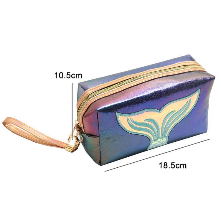 PU Laser Fishtail Portable Large Capacity Makeup Toiletries Bag(Symphony Color) - Storage Boxes by PMC Jewellery | Online Shopping South Africa | PMC Jewellery