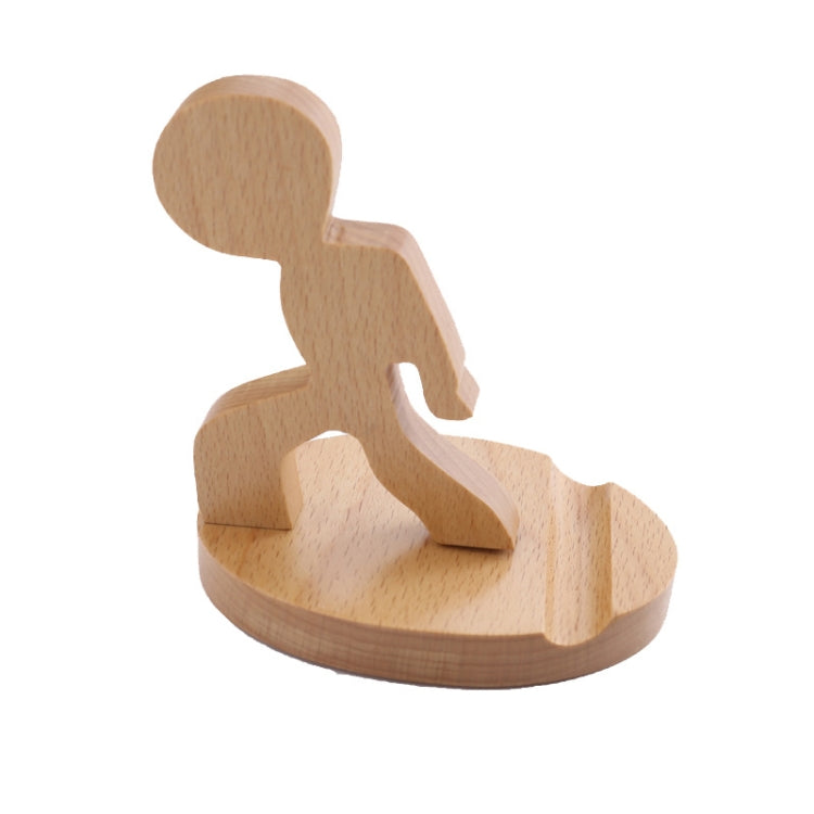 Wooden Mobile Phone Bracket Beech Lazy Mobile Phone Holder,Style: Staunch - Desktop Holder by PMC Jewellery | Online Shopping South Africa | PMC Jewellery