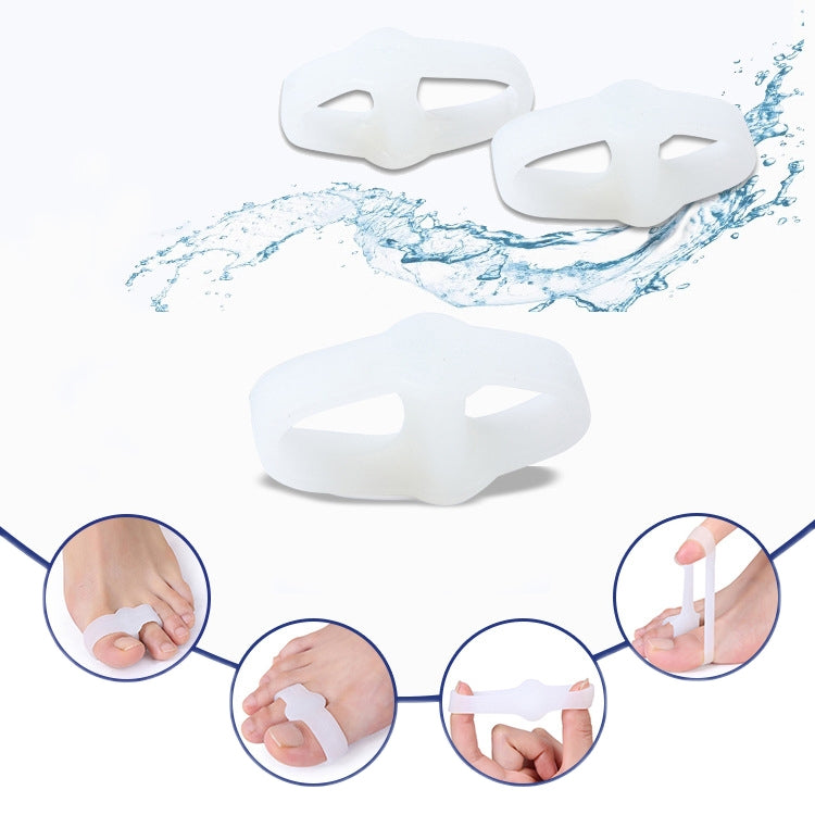 5 Pairs Double Ring Toe Separator Foot Care - Corrector by PMC Jewellery | Online Shopping South Africa | PMC Jewellery