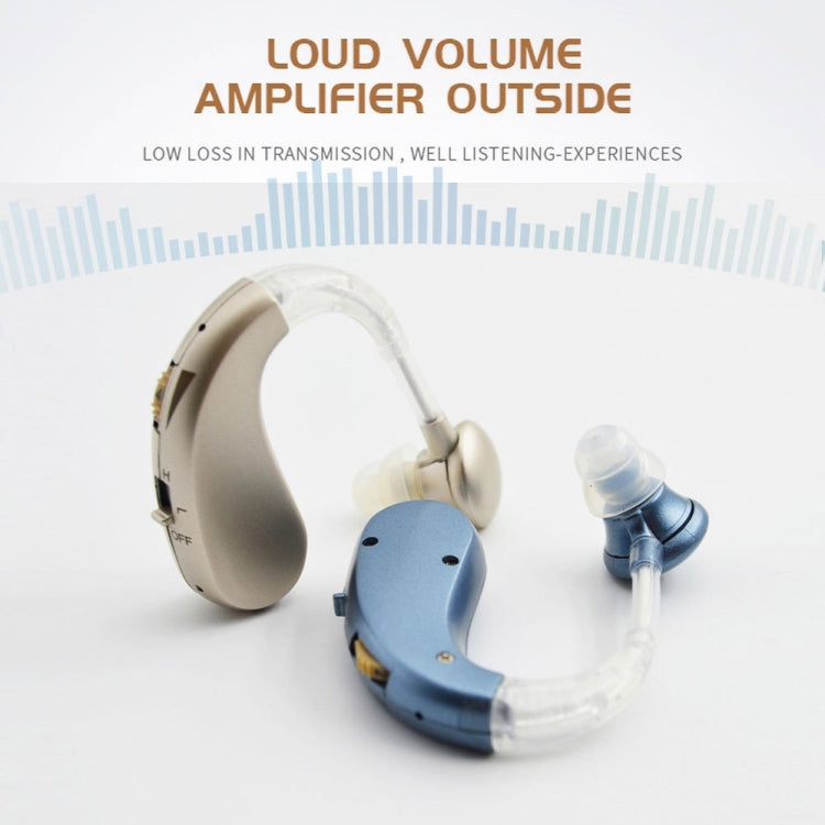 Hearing Aid Audiphones Sound Amplifier US Plug(Golden) - Hearing Aids by PMC Jewellery | Online Shopping South Africa | PMC Jewellery