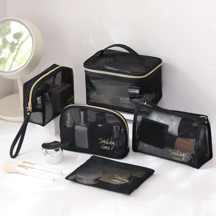 Travel Large Capacity Transparent Mesh Cosmetic Bag, Style: Octagonal - Storage Boxes by PMC Jewellery | Online Shopping South Africa | PMC Jewellery