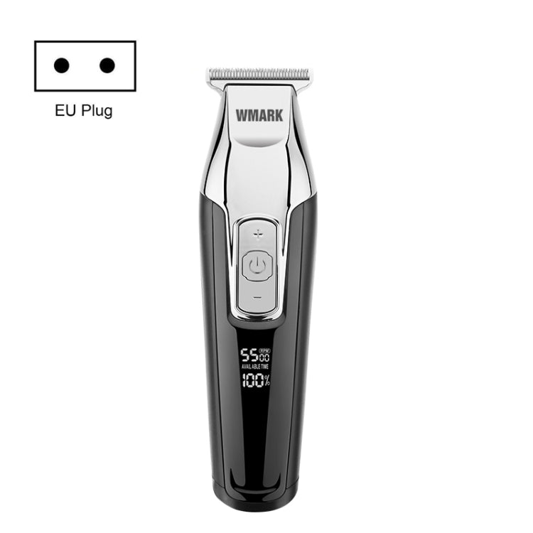 WMARK C24-HC011 USB Engraving Scissor LED Display Rechargeable Hair Clipper, EU Plug - Hair Trimmer by PMC Jewellery | Online Shopping South Africa | PMC Jewellery