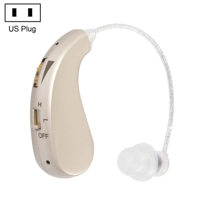 Portable Rechargeable Invisible Hearing Aid US Plug(Gold) - Hearing Aids by PMC Jewellery | Online Shopping South Africa | PMC Jewellery