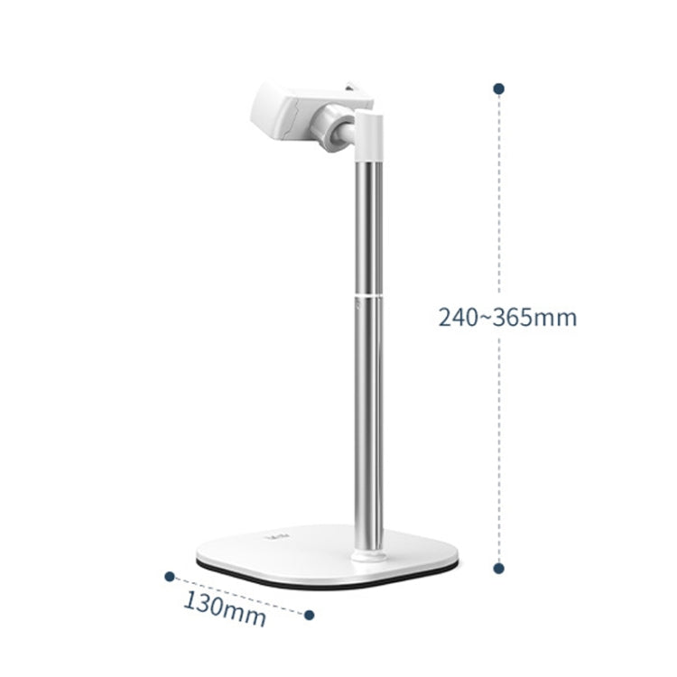 SSKY B09 Live Broadcast Desktop Aluminum Alloy Telescopic Phone Bracket(White) - Desktop Holder by SSKY | Online Shopping South Africa | PMC Jewellery