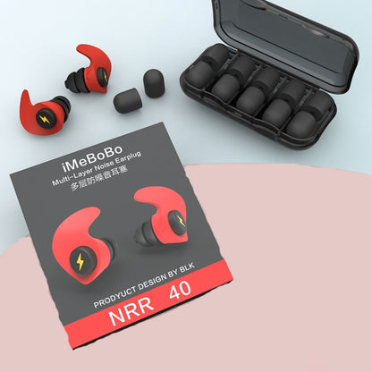 Anti-noise Sleep Earplugs Soundproof Earplugs(Red) - Ear Care Tools by PMC Jewellery | Online Shopping South Africa | PMC Jewellery