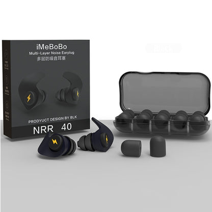 Anti-noise Sleep Earplugs Soundproof Earplugs(Black) - Ear Care Tools by PMC Jewellery | Online Shopping South Africa | PMC Jewellery