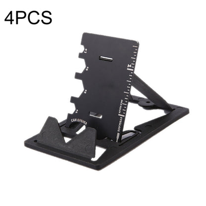 4 PCS Multifunction Folding Mobile Phone Bracket Mini EDC Tool Card Bottle Opener(Opp Package) - Desktop Holder by PMC Jewellery | Online Shopping South Africa | PMC Jewellery