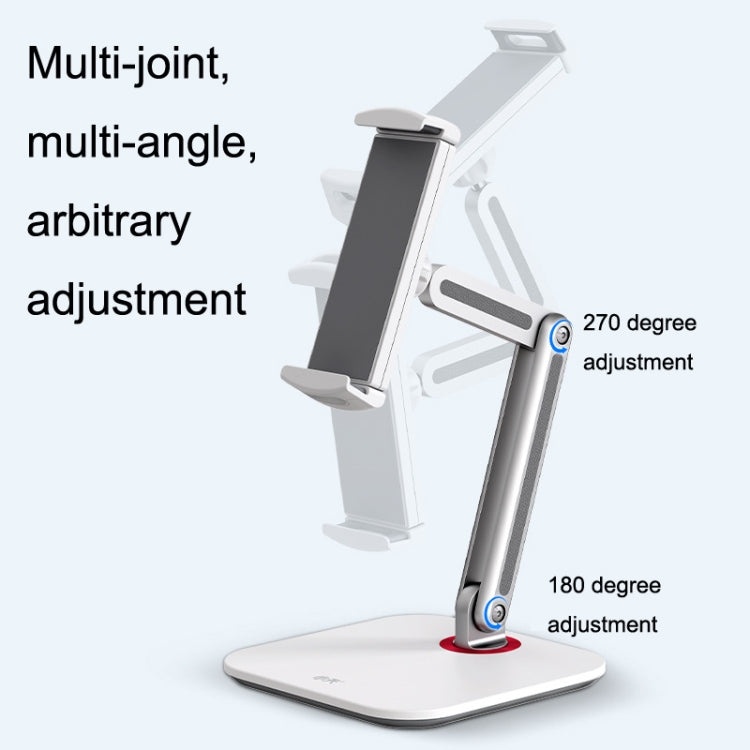 SSKY X38 Desktop Phone Tablet Stand Folding Online Classes Support, Style: Long Arm Version (White) - Desktop Holder by SSKY | Online Shopping South Africa | PMC Jewellery