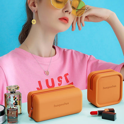 Fungoofun Candy Color EVA Travel Digital Storage Bag Cosmetic Bag, Color: Square Yellow - Digital Storage Bag by Fungoofun | Online Shopping South Africa | PMC Jewellery