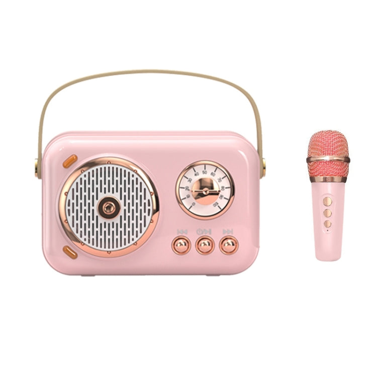 POLVCDG B152 Multi-Functional Small Family KTV Karaoke Microphone Sound Integration(Pink) - Desktop Speaker by POLVCDG | Online Shopping South Africa | PMC Jewellery