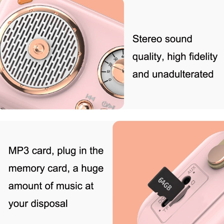POLVCDG B152 Multi-Functional Small Family KTV Karaoke Microphone Sound Integration(Pink) - Desktop Speaker by POLVCDG | Online Shopping South Africa | PMC Jewellery