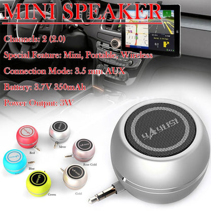 Yayusi A5 Mobile Phone Computer Plug In Audio Mini External Speaker, Color: Local Gold - Mini Speaker by Yayusi | Online Shopping South Africa | PMC Jewellery