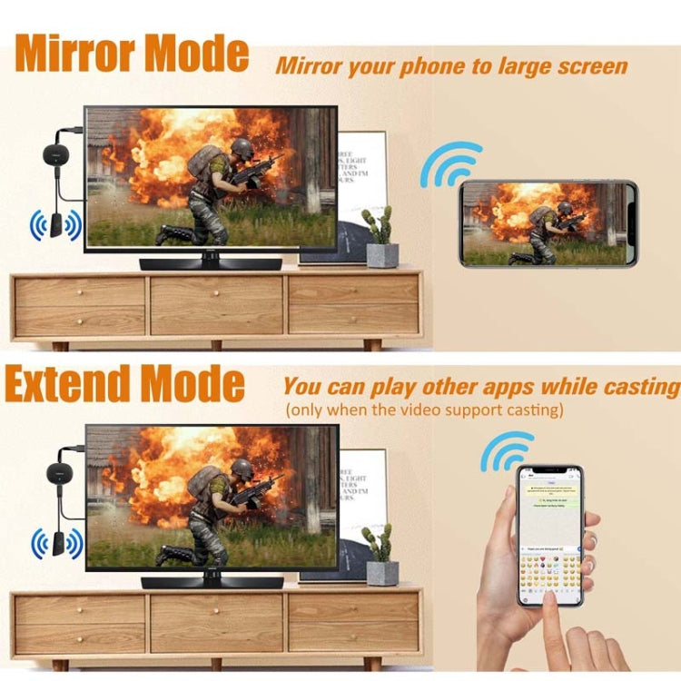 MiraScreen G26 Wireless HD Home TV Screen Projector, Specification: 2.4G+1080P (Black) - Wireless Display Dongle by MiraScreen | Online Shopping South Africa | PMC Jewellery