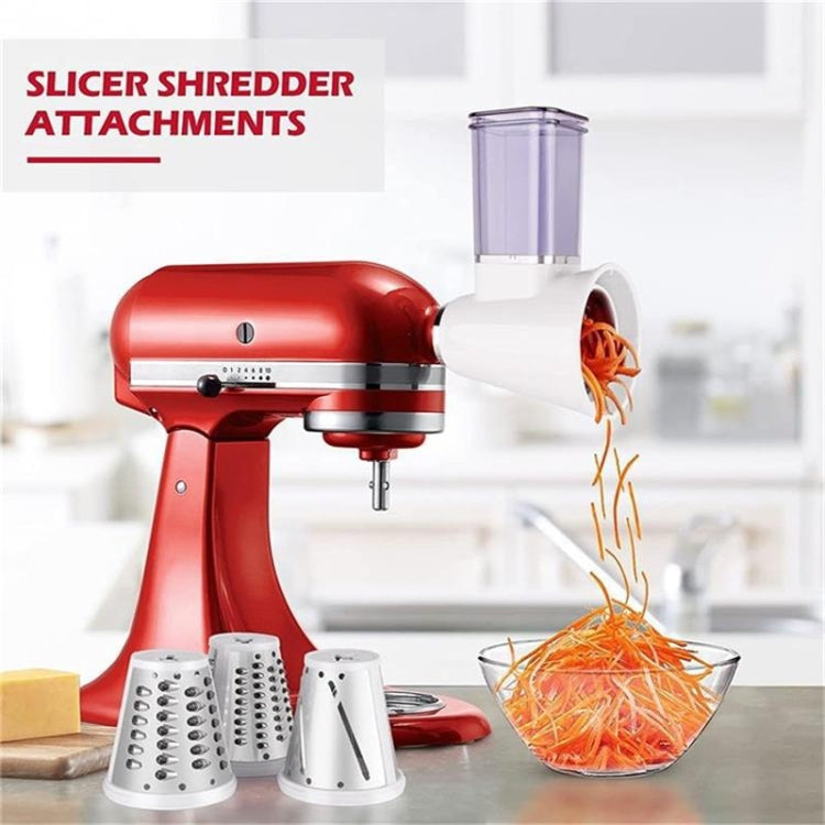 KA-08 For KitchenAid New Cutter Multi-functional Vegetable Cutter Accessories Slicer Grater(White) - Kitchen Machine Accessories by PMC Jewellery | Online Shopping South Africa | PMC Jewellery