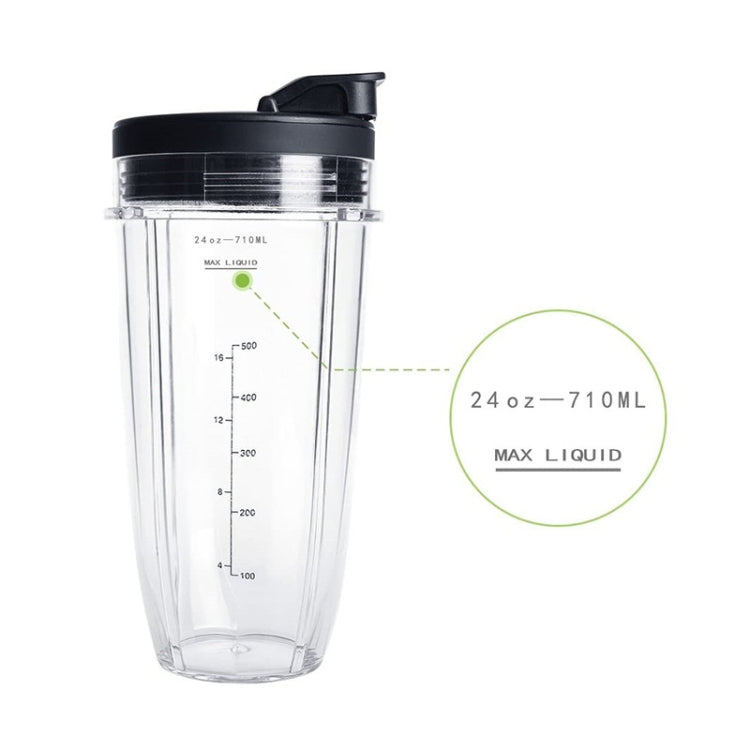 For Nutri Ninja Auto IQ Series Blenders 2pcs 710ML(24oz) Measuring Scale Cup Mug - Kitchen Machine Accessories by PMC Jewellery | Online Shopping South Africa | PMC Jewellery