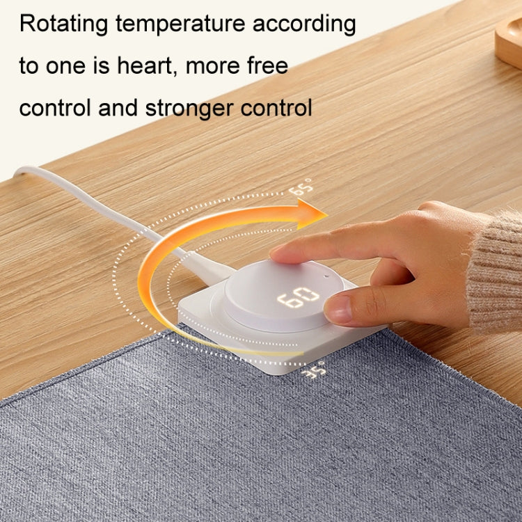 Joyroom JR-CY335 220V Smart Office Desktop Heating Thermostatic Mouse Pad, US Plug, Size: 60x36cm(Llight Gray) - Mouse Pads by Joyroom | Online Shopping South Africa | PMC Jewellery