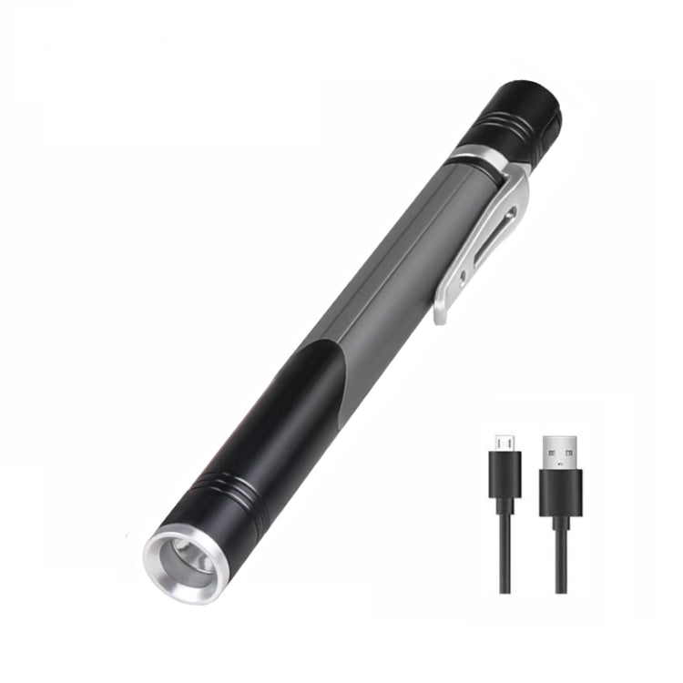 B35 XPG+LED Mini Pen Light Three Light Sources Convenient Flashlights(Grey) - LED Flashlight by PMC Jewellery | Online Shopping South Africa | PMC Jewellery