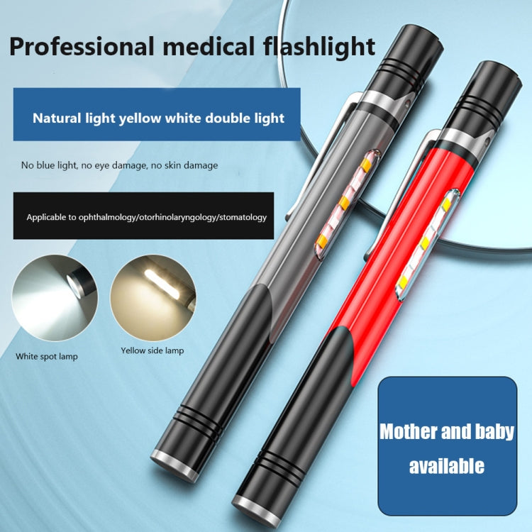 B35 XPG+LED Mini Pen Light Three Light Sources Convenient Flashlights(Grey) - LED Flashlight by PMC Jewellery | Online Shopping South Africa | PMC Jewellery