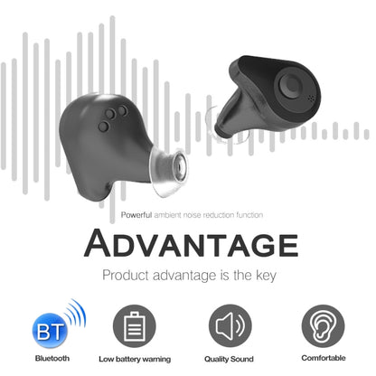 MELING D930 Bluetooth Elderly Hearing Aid Sound Amplifier With APP Adjustment(Black) - Hearing Aids by MELING | Online Shopping South Africa | PMC Jewellery