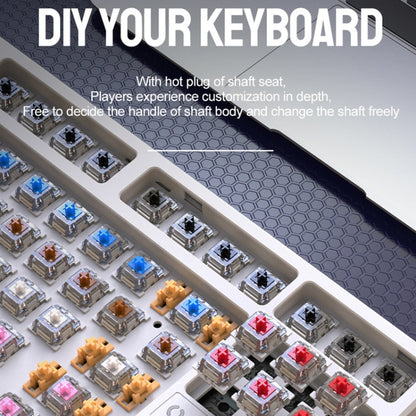 ZIYOU LANG K87 87-key RGB Bluetooth / Wireless / Wired Three Mode Game Keyboard, Cable Length: 1.5m, Style: Red Shaft (Micr-light) - Wireless Keyboard by ZIYOU LANG | Online Shopping South Africa | PMC Jewellery