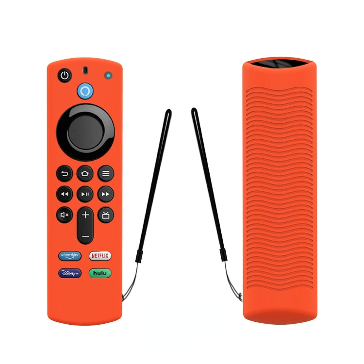 2 PCS Y27 For Alexa Voice Remote 3rd Gen Silicone Non-slip Protective Cover(Orange) - Remote Control Covers by PMC Jewellery | Online Shopping South Africa | PMC Jewellery