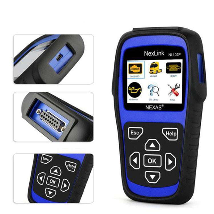 NexLink NL102P Diesel Mechanical Heavy Truck Car 2 In 1 Car Scanner OBD2 Detection - Electronic Test by NexLink | Online Shopping South Africa | PMC Jewellery