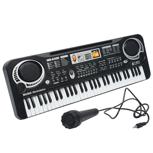 MQ6106 61-Keys Multifunctional Electronic Organ Children Toy with Microphone, Spec: Battery Version - Keyboard Instruments by PMC Jewellery | Online Shopping South Africa | PMC Jewellery