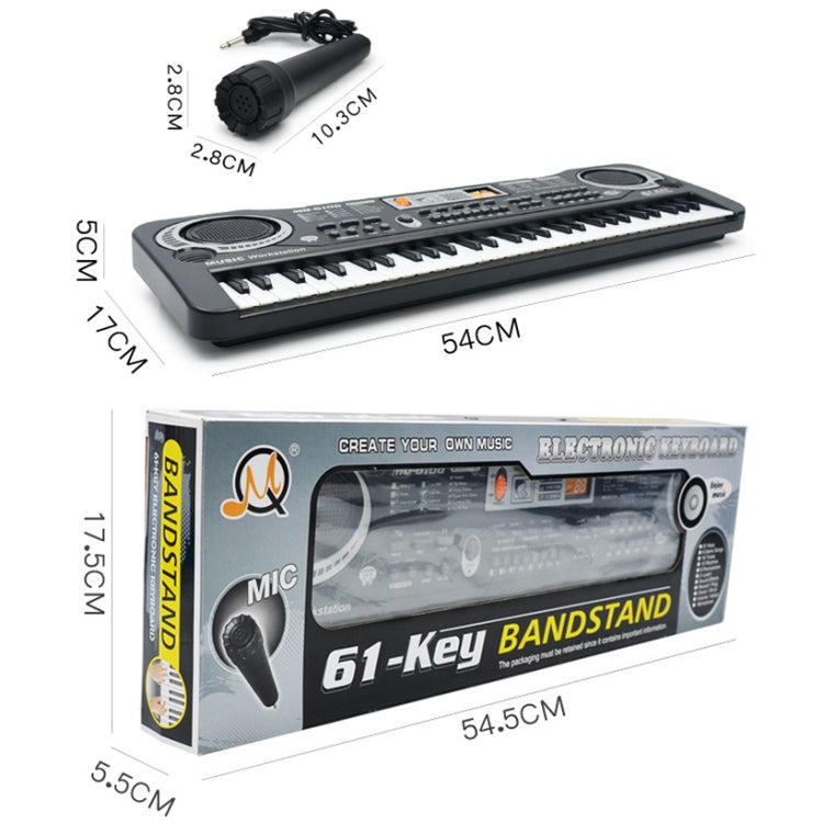 MQ6106 61-Keys Multifunctional Electronic Organ Children Toy with Microphone, Spec: Battery Version - Keyboard Instruments by PMC Jewellery | Online Shopping South Africa | PMC Jewellery