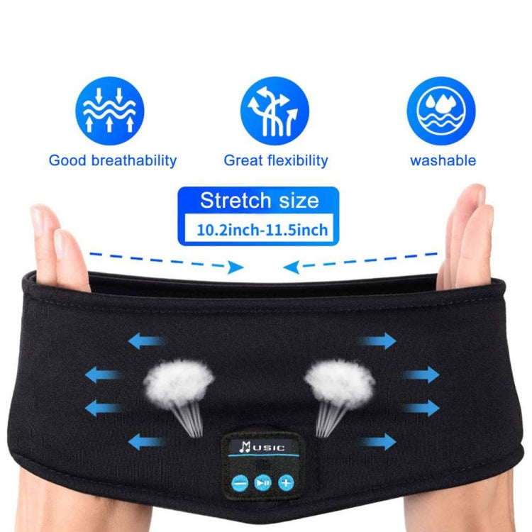 Music Headband Bluetooth Eye Mask Yoga Running Sleep Headphones(Lake Water Blue) - Eye Masks by PMC Jewellery | Online Shopping South Africa | PMC Jewellery