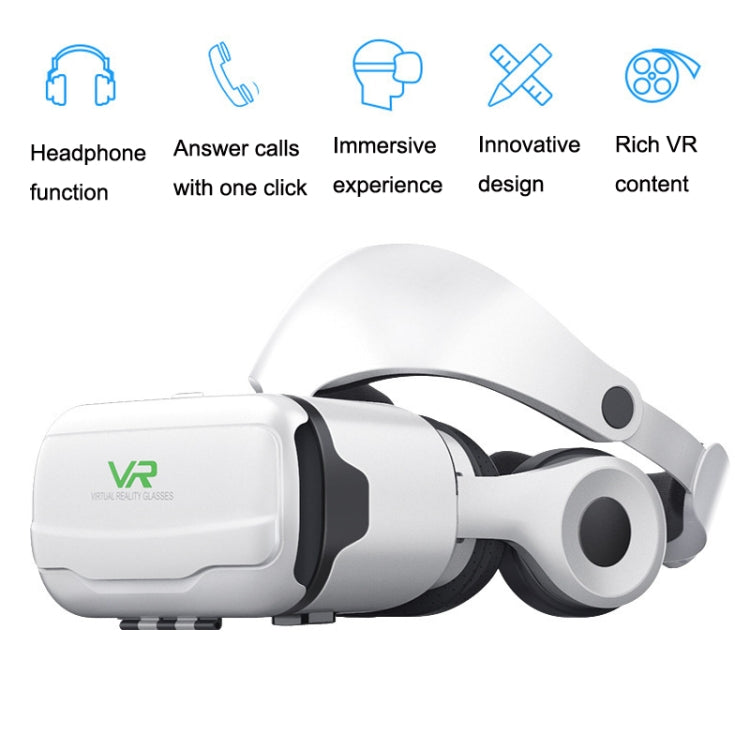 VR SHINECON G02EF+S6 Bluetooth Handle Mobile Phone 3D Virtual Reality VR Game Helmet Glasses With Headset - VR Headset by VR SHINECON | Online Shopping South Africa | PMC Jewellery