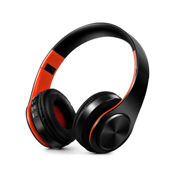 LPT660 Bluetooth Wireless Headset HIFI Stereo Sports Headphones(Black+Orange) - Headset & Headphone by PMC Jewellery | Online Shopping South Africa | PMC Jewellery