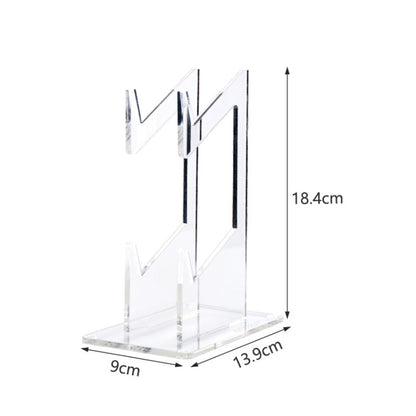 For PS4/ PS5/PS3 Acrylic Double Layer Game Handle Storage Bracket (Transparent) - Holder by PMC Jewellery | Online Shopping South Africa | PMC Jewellery