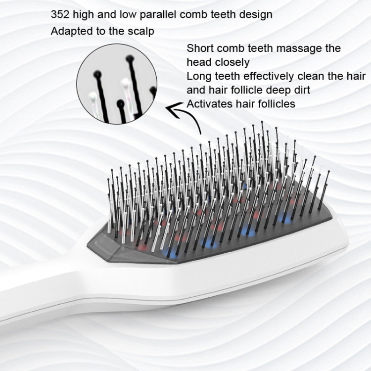 KAKUSAN KKS-203 Red Light Vibration Hair Comb Light Therapy Scalp Massage Instrument(White) - Hair Care by KAKUSAN | Online Shopping South Africa | PMC Jewellery