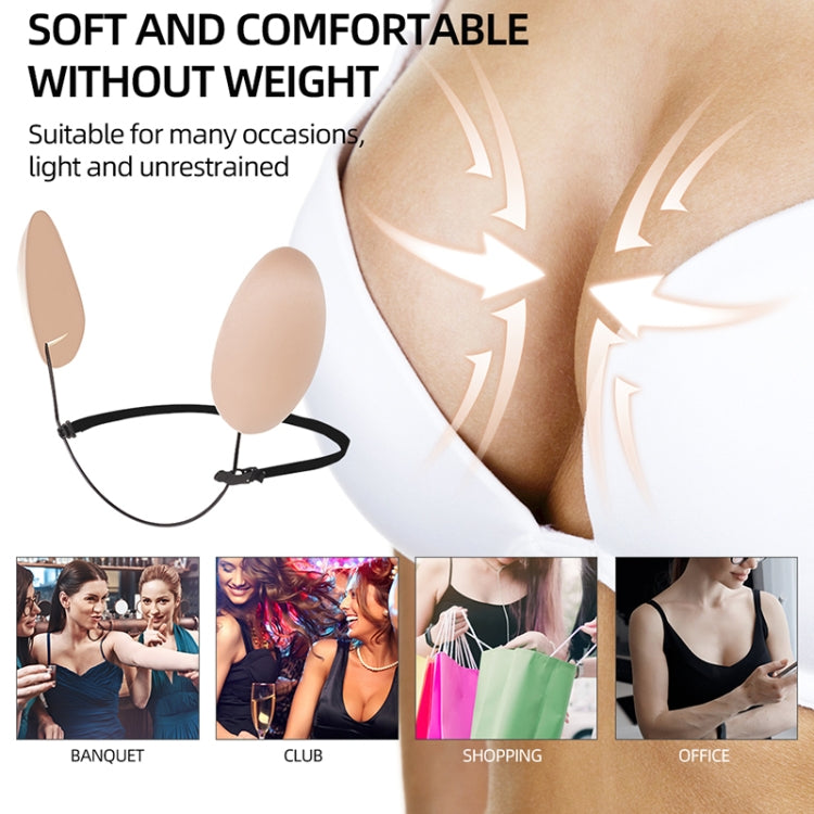 XD00001 Molding Silicone Nipple Sticker Frontless Bra Adjustable Anti-sag Push-up Bra Kit(W-type Skin-color) - Nubra by PMC Jewellery | Online Shopping South Africa | PMC Jewellery