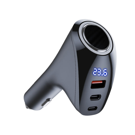 Car Charger Multifunctional Digital Display QC Charging Cigarette Lighter Adapter, Model: CCA Dual PD - Car Charger by PMC Jewellery | Online Shopping South Africa | PMC Jewellery