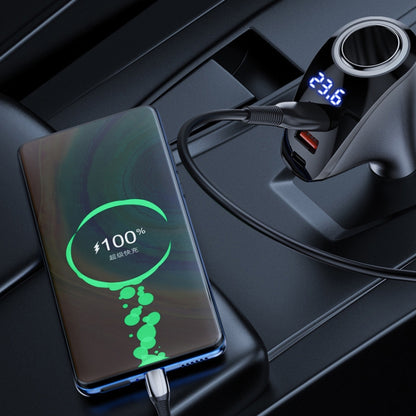 Car Charger Multifunctional Digital Display QC Charging Cigarette Lighter Adapter, Model: CCA Dual PD - Car Charger by PMC Jewellery | Online Shopping South Africa | PMC Jewellery