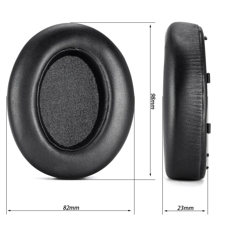 For Sony WH-XB910N XB910N 2pcs Headset Earmuffs Sponge Cover(Black) - Earmuff & Pad by PMC Jewellery | Online Shopping South Africa | PMC Jewellery